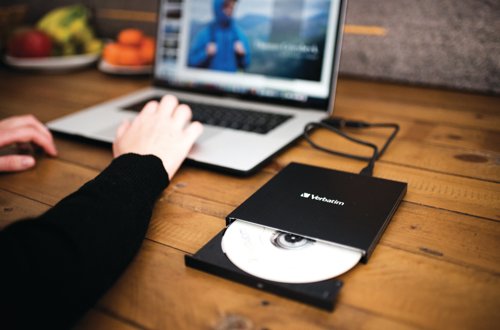 Verbatim Slimline CD/DVD Rewriter Usb-C 43886