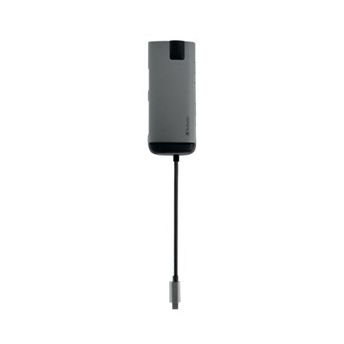 Verbatim Usb-C Multiport Hub With Usb/3 X Hdmi/Rj45/Sdhc/M-Sdhc 49142