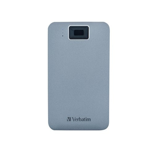 Verbatim Executive Fingerprint Secure Hard Drive USB 3.2 Gen 1 USB-C 1TB Grey 53652