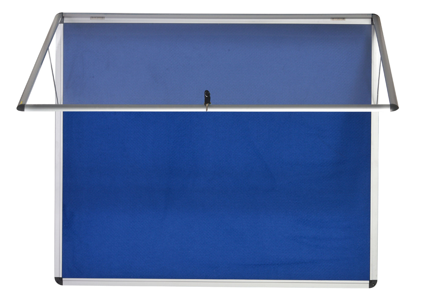Bi-Office Enclore Blue Felt Lockable Noticeboard Display Case 6 x A4 700x653mm - VT340107150