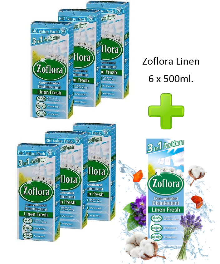 Zoflora Linen Fresh Concentrated Disinfectant 500ml - UK BUSINESS SUPPLIES
