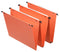 Esselte Orgarex A4 Vertical File Card 30mm Base Orange (Pack 25) 21633 - ONE CLICK SUPPLIES