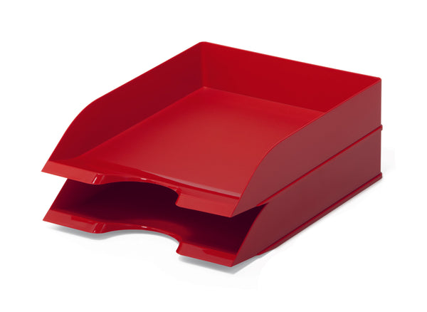 Durable Basic A4 Letter Tray Red - 1701672080 - ONE CLICK SUPPLIES