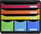 Exacompta Store Box Maxi 6 Drawer Set Open Black/Harlequin - 306798D - ONE CLICK SUPPLIES