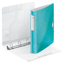 Leitz WOW Ring Binder Polypropylene 4 D-Ring A4 30mm Rings Ice Blue (Pack 5) 42400051 - ONE CLICK SUPPLIES