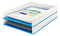 Leitz WOW Dual Colour Letter Tray A4/Foolscap Portrait White/Blue 53611036 - ONE CLICK SUPPLIES