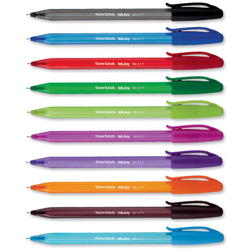 PaperMate Inkjoy 100 Ball Pen Assorted10 Code S0957190 - ONE CLICK SUPPLIES