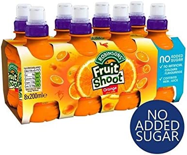 Robinsons Fruit Shoots Orange Flavoured Juice Drink 4 x 200ml *NO ADDED SUGAR* - ONE CLICK SUPPLIES