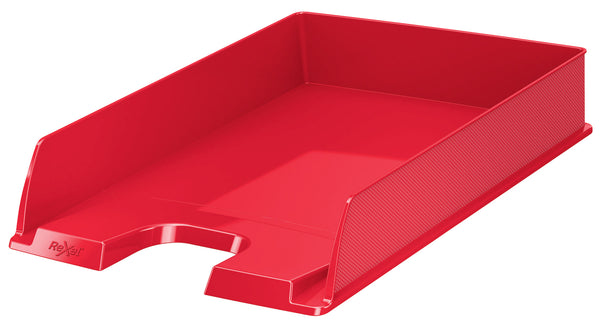 Rexel Choices Letter Tray A4 Portrait Red 2115599 - ONE CLICK SUPPLIES