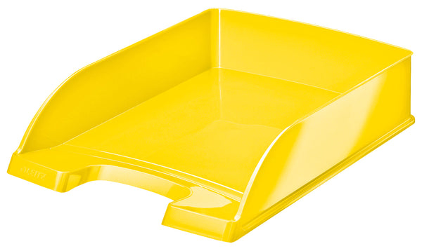 Leitz WOW Letter Tray A4 Portrait Yellow 52263016 - ONE CLICK SUPPLIES