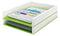 Leitz WOW Dual Colour Letter Tray A4/Foolscap Portrait White/Green 53611054 - ONE CLICK SUPPLIES