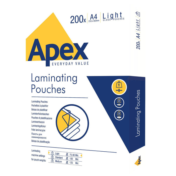 ValueX Laminating Pouch A4 2x75 Micron Gloss (Pack 200) 6005301 - ONE CLICK SUPPLIES
