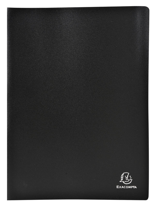 Exacompta A4 Display Book Soft Eco Polypropylene 20 Pocket Black - 8521E - ONE CLICK SUPPLIES