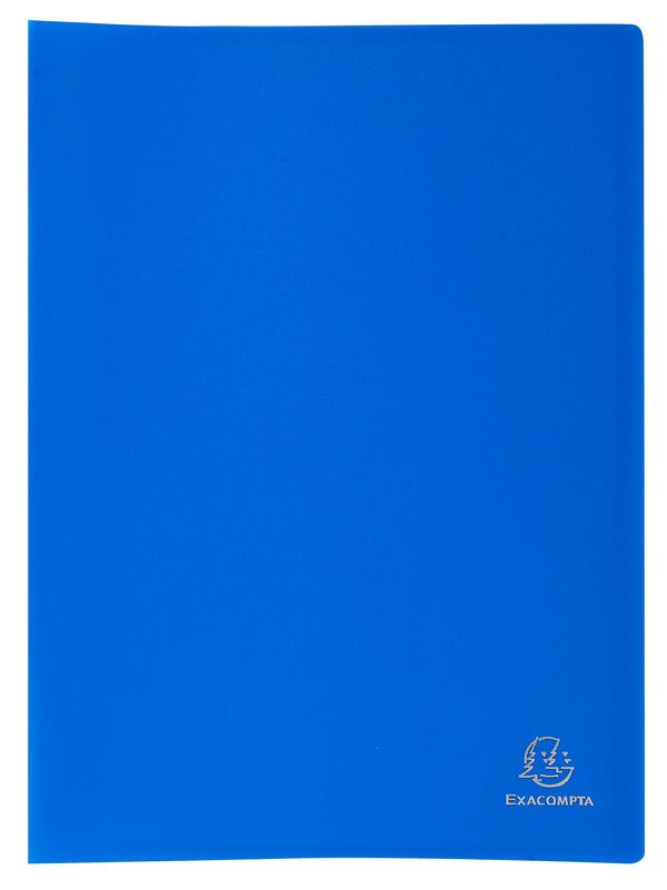 Exacompta A4 Display Book Soft Eco Polypropylene 20 Pocket Blue - 8522E - ONE CLICK SUPPLIES