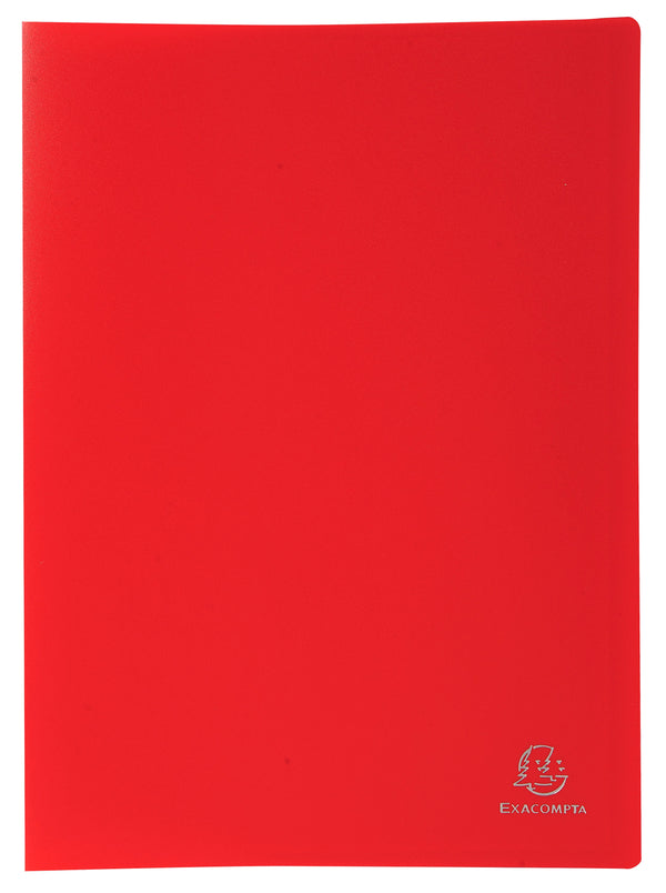 Exacompta A4 Display Book Soft Eco Polypropylene 20 Pocket Red - 8525E - ONE CLICK SUPPLIES