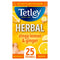 Tetley Herbal Zingy Lemon & Ginger Compostable, Wrapped Tea Bags x 25's - ONE CLICK SUPPLIES
