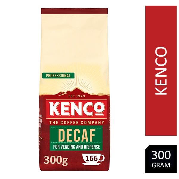 Kenco Decaffeinated Instant Coffee Vending Bag 300g Pack - ONE CLICK SUPPLIES