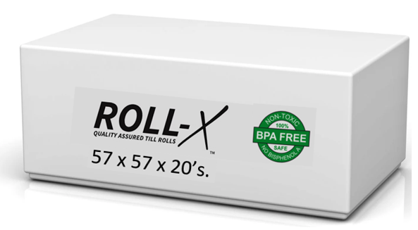 Roll-X Thermal Till Rolls BPA FREE (57x57) - ONE CLICK SUPPLIES