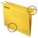 Esselte Classic A4 Suspension File Board 15mm V Base Yellow (Pack 25) 90314 - ONE CLICK SUPPLIES
