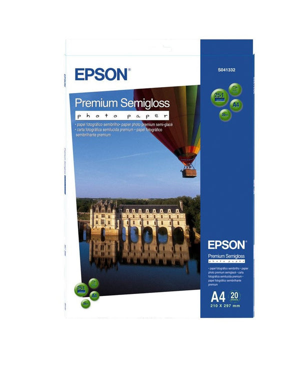 Epson A4 Semi Gloss Photo 20 Sheets - C13S041332 - ONE CLICK SUPPLIES
