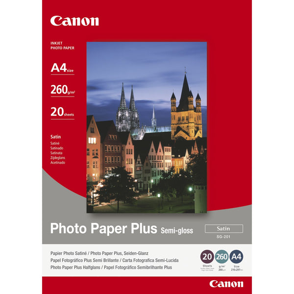 Canon SG-201 A4 Semi Glossy Photo Paper 20 Sheets - 1686B021 - ONE CLICK SUPPLIES