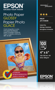 Epson Glossy Photo Paper 10 x 15cm 100 Sheets - C13S042548 - ONE CLICK SUPPLIES