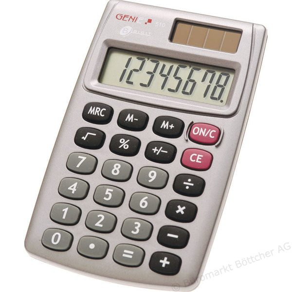 ValueX 510 8 Digit Pocket Calculator Grey - 10274 - ONE CLICK SUPPLIES