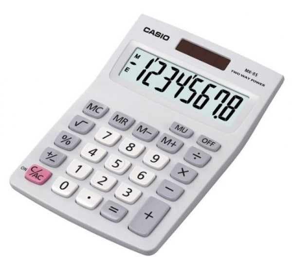 Casio MX-8B 8 Digit Desktop Calculator Silver MX-8B-WE-S-UC - ONE CLICK SUPPLIES