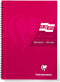 Clairefontaine Europa A5 Wirebound Card Cover Notebook Ruled 180 Pages Red (Pack 5) - 5815Z - ONE CLICK SUPPLIES