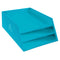 Teksto Letter Tray Cardboard 3 Level Turquoise 13457D - ONE CLICK SUPPLIES