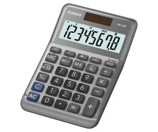Casio MS-80F 8 Digit Desk Calculator MS-80F-WA-UP - ONE CLICK SUPPLIES