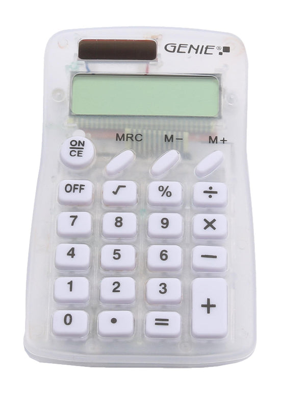 ValueX 8 Digit Pocket Calculator Clear 12598 - ONE CLICK SUPPLIES