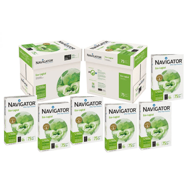 Navigator Eco-Logical Paper A4 75gsm White Ream {500 Sheets} - ONE CLICK SUPPLIES