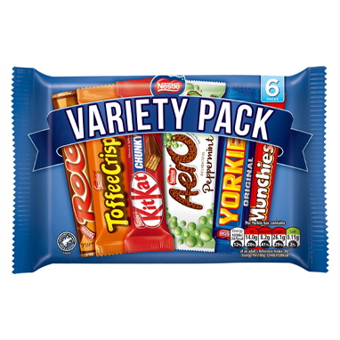 Nestle Variety Chocolate Bars Pack 6's - ONE CLICK SUPPLIES