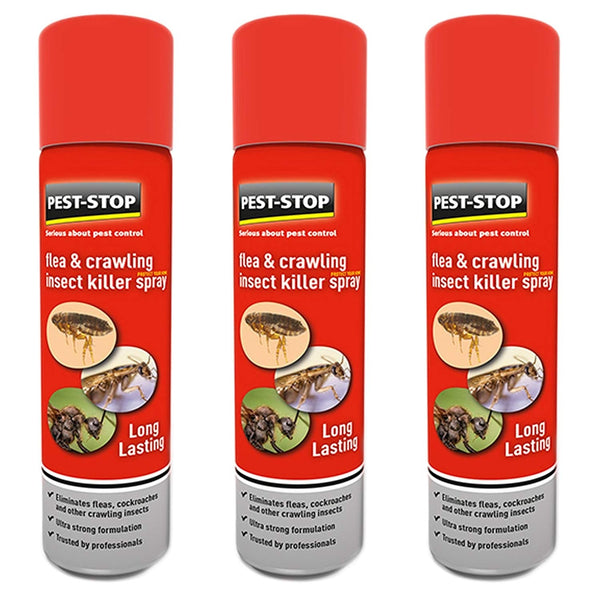 Pest-Stop Professional Flea & Crawling Insect Killer Spray Ultra Strong Formulation 300ml - ONE CLICK SUPPLIES