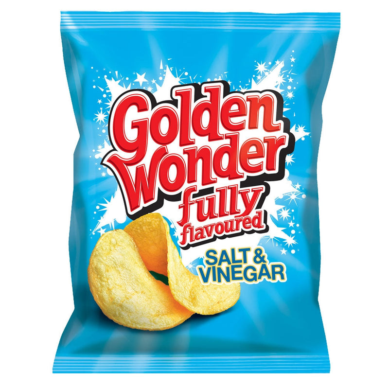 Golden Wonder Crisps Salt and Vinegar Pack 32's - ONE CLICK SUPPLIES