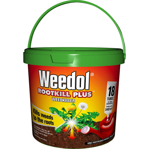 Weedol Rootkill Plus Weedkiller 18 Tubes Treats 540m2 - ONE CLICK SUPPLIES