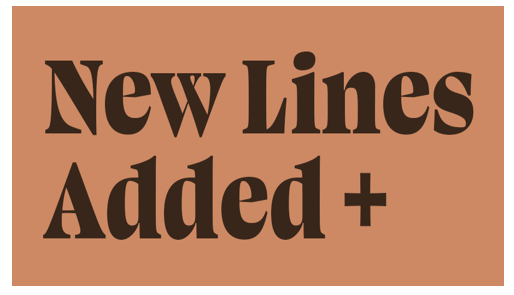 One Click gives you 1000's more lines....