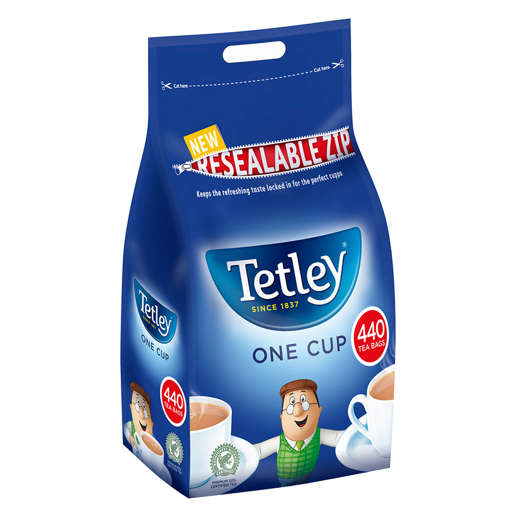 Tetley Original 440's One Cup Tea Bags (6 Pack Bundle)