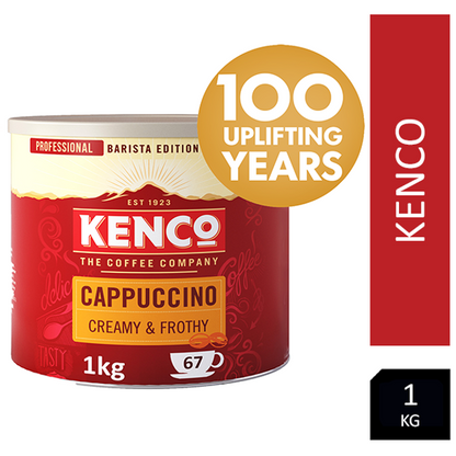 Kenco Cappuccino Instant Coffee 1kg Tin - UK BUSINESS SUPPLIES