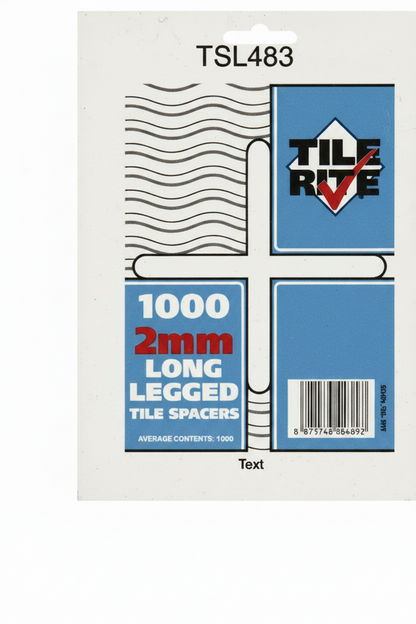 Tilerite Tile Spacers 2mm x 250 Pack