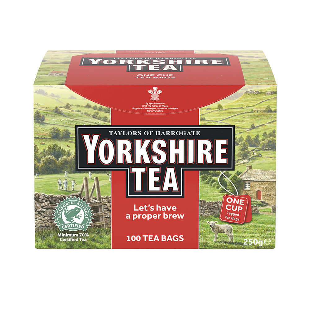 Yorkshire Tea String and Tag Tea Bags (Pack of 100)