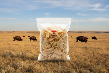 The Buffalo Co. Buffalo Ears for Dogs | Natural Grass-Fed Dog Treats | BULK Pack x 50
