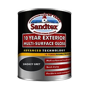 Sandtex 10Yr Ms Gls Sm Grey 750Ml