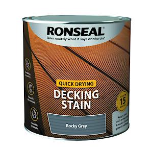 Ronseal Quick Drying Decking Stain Rocky Grey 2.5L