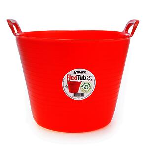 100% Recyc Flexi-Tub 25L Red