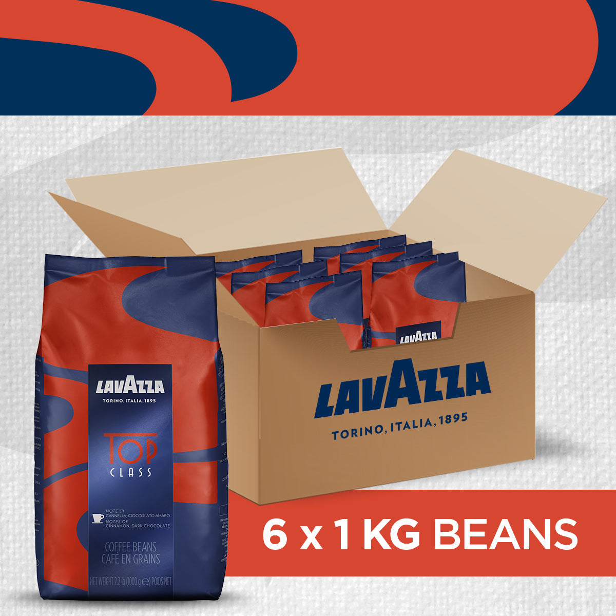 Lavazza Espresso Top Class Coffee Beans 1kg - UK BUSINESS SUPPLIES