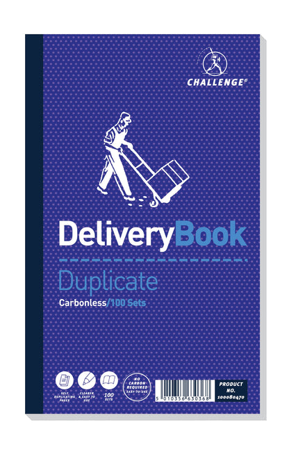 Challenge Duplicate Book Carbonless Delivery Note 210x130mm (Pack 5) 100080470