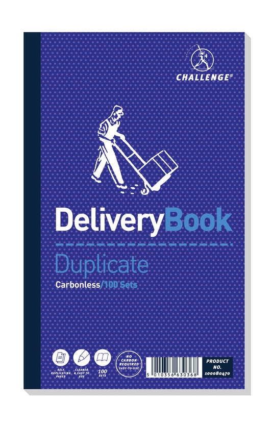 Challenge Duplicate Book Carbonless Delivery Note 210x130mm (Pack 5) 100080470
