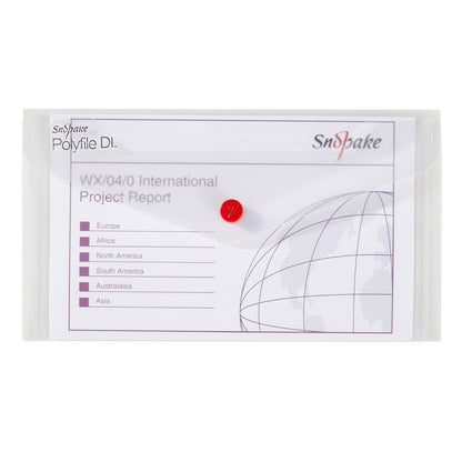 Snopake Polyfile Wallet File Polypropylene DL Clear (Pack 5) - 10057